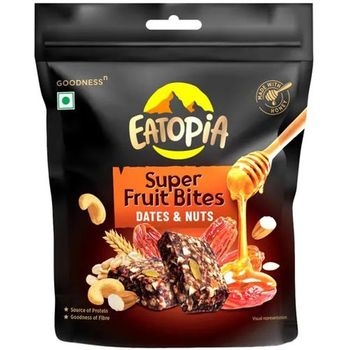 Eatopia Super Fruit Bites Dates And Nuts Made With Honey 60g
