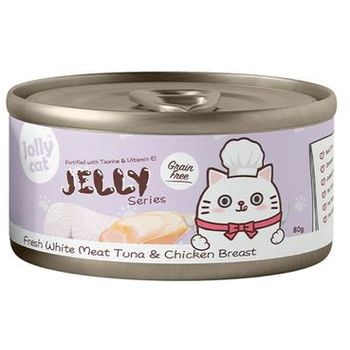 Jolly Cat Jelly Series Fresh White Meat Tuna And Chicken Breast 80g