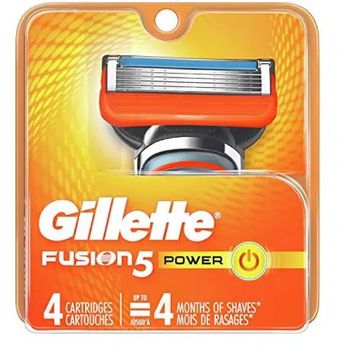 Gillette Fusion Power Razor Blades 4 Cartridges Refills