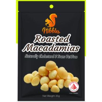 Nibbles Australian Premium Roasted Macadamia Nuts 35g