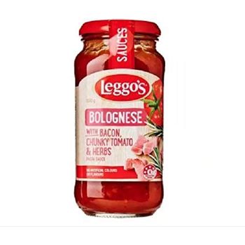 Leggo's Bolognese with Bacon Pasta Sauce 500g