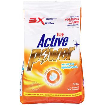 UIC Active Power Laundry Powder Detergent Musty Removal 500g