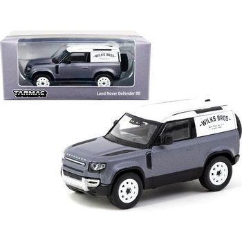 Tarmac Works Land Rover Defender 90 Matt Blue Grey Diecast Car