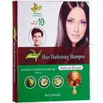 Bioherbs Naturals Hair Darkening Shampoo Natural Brown 2 x 20ml