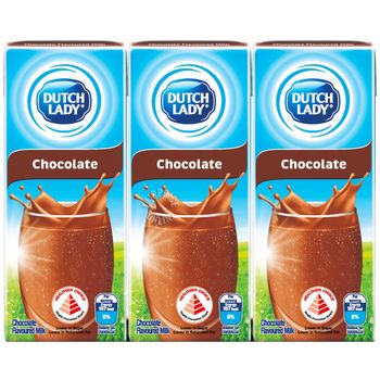 Coklat Susu Uht Dutch Lady 6 x 200ml