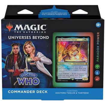 Magic the Gathering Universes Beyond Doctor Who Commander Decks Paradox Power