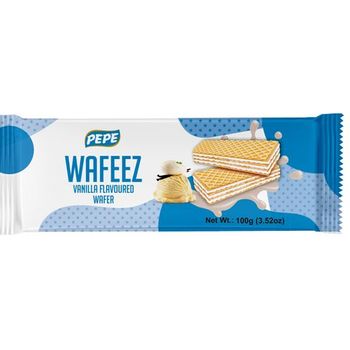 Pepe Wafeez Vanilla Flavoured Wafer 100g