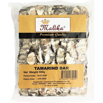 Malika Tamarind Bar Seedless 500g By Dashmesh