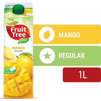 F&N Fruit Tree Fresh Juice Mango With Nata De Coco 1L
