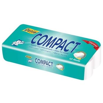 Cutie Compact Toilet Tissue Rolls 10s