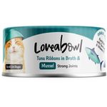 Loveabowl Cat Canned Food Tuna Ribbons With Mussel In Broth 70g