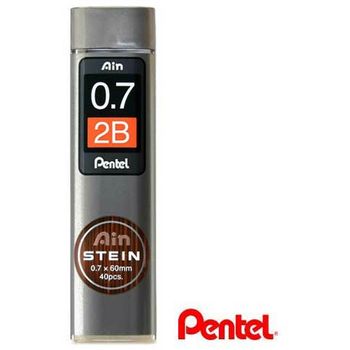 Pentel Ain Stein Pencil Lead 0.7mm 2B 40pcs per tube
