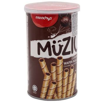 Munchy's Wafer Rolls Chocolate Muzic Luxury 85g