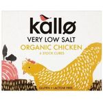 Kallo Organic Low Salt Chicken Stock Cube 51g