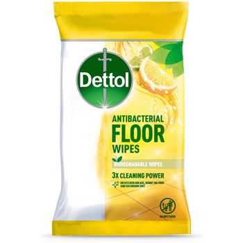 Dettol Floor Wipes Biodegradable Citrus 10pcs