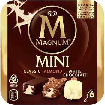 Magnum Classic Almond And White Chocolate Ice Cream Sticks 6pcs 55ml