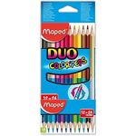 Maped Duo Coloured Pencils 12 Per Pack