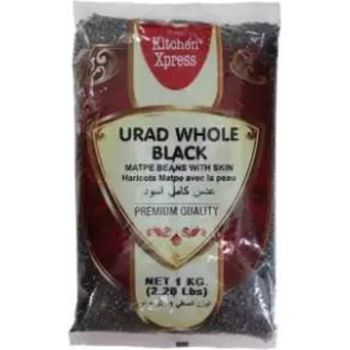 Kitchen Xpress Black Urid Whole 1kg By Dashmesh