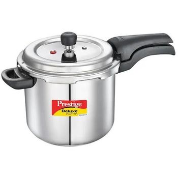 Prestige Deluxe Alpha Svachh Stainless Steel Spillage Control Pressure Cooker