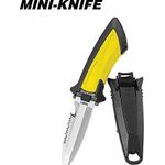 TUSA FK-11 Mini Dive Knife Blunt Tip Flash Yellow