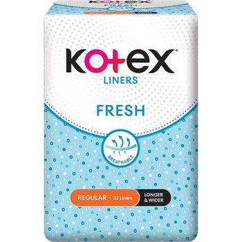 Kotex Breathable Fresh Liners - Unscented (Longer & Wider) 32 Liners1.80