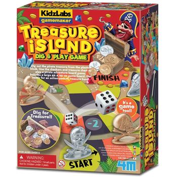 4M Kidz Labs Game Maker Treasure Island Dig And Play Game