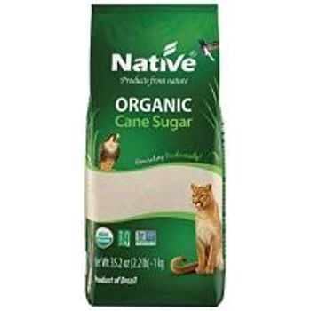 Native Usa Organic White Crystal Cane Sugar 2.2 Pound 12 Per Case