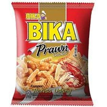 Bika Crackers Snacks X 6 Packs Prawn Flavoured