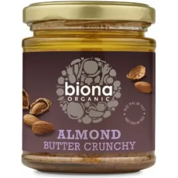 Biona Organic Almond Butter Crunchy 170g