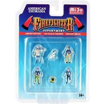 American Diorama Fire Fighter Department Diecast Car