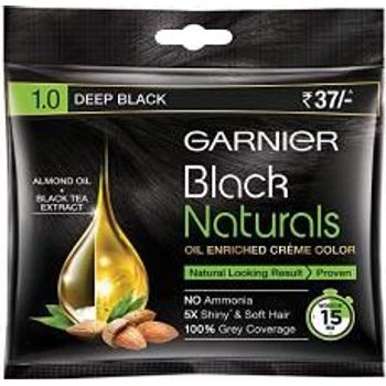 Garnier Black Naturals Oilenriched Cream Color Almond Oil Black Tea Extract 20ml20g
