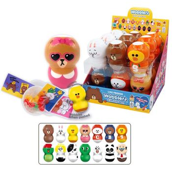 Line Friends Wobblerz with Jelly Bean 18pcs x 10g