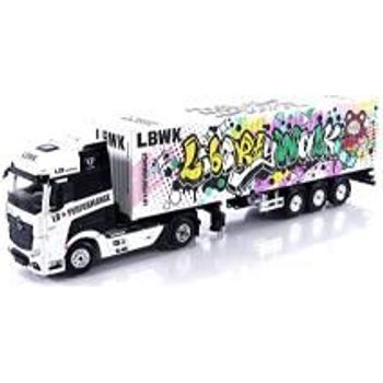 TSM Mercedes-Benz Actros with 40ft Container LBWK Kuma Graffiti LHD Diecast Car