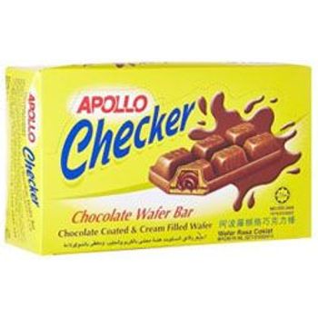 Apollo Checker Chocolate Wafer Bar 18g