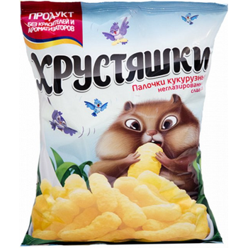 Lidkon Khrostyashki Unglazed Sweet Corn Sticks 60g