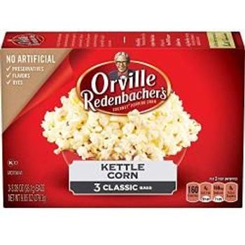 Orville Redenbacher's Kettle Corn Popcorn Box of 3 Bags 280g