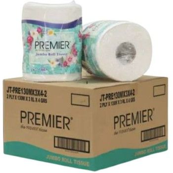 Premier Jumbo Roll Tissue 2 Ply 3 Rolls
