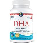 Nordic Naturals DHA Omega-3 Brain and Nervous System Support Supplement Strawberry Flavored 90 Soft Gels