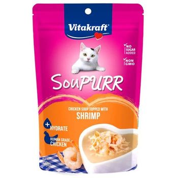 Vitakraft Cat Soupurr Chicken Soup Topped with Shrimp 50g