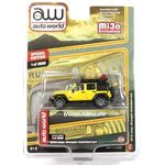 Auto World 2018 Jeep Wrangler Unlimited 4x4 Yellow w/Roofrack Diecast Car
