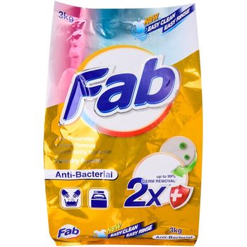 Fab Laundry Powder - Anti-Bacterial 3KG