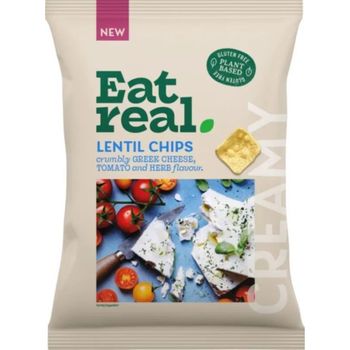 Eat Real Lentil Chips Greek Cheese Tomato & Herb 95g