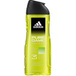 Bundle of 2 bottles of Adidas Pure Game Shower Gel Male 400ml X 2 bottles 