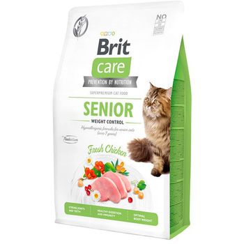 Brit Care Skin and Coat Senior and Light Salmon Grain-Free Dog Dry Food 3kg