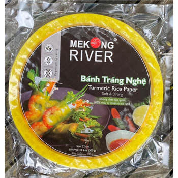 Mekong River Rice Paper 22cm turmeric 300g
