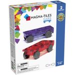 Magna-Tiles Cars 2 Piece Expansion Set Purple And Red