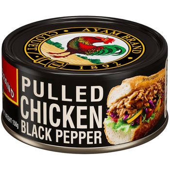 Ayam Brand Pulled Chicken Black Pepper 150g