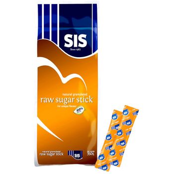 Sis Raw Sugar Stick 100Pcs x 350g