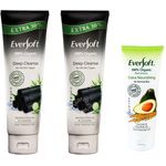 Eversoft Organic Bamboo Charcoal Facial Cleansing Foam 130g