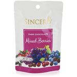 Sincero Dark Chocolate Coated Mixed Berries 50g
